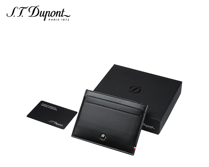Porta documento con spazio per carte di credito S.T. Dupont Ligne D - Nero  in contrasto 180311