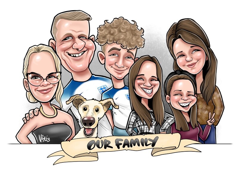 Caricature - 5+ People