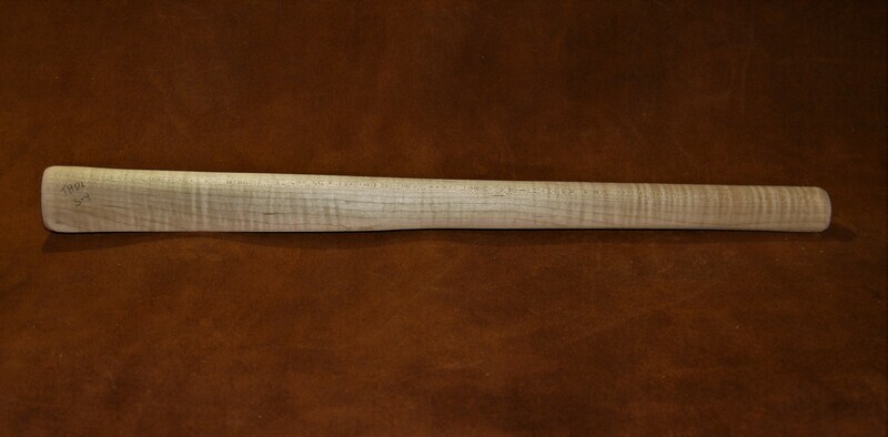 PIPE TOMAHAWK HANDLE drilled for smoking;  Sugar Maple  19