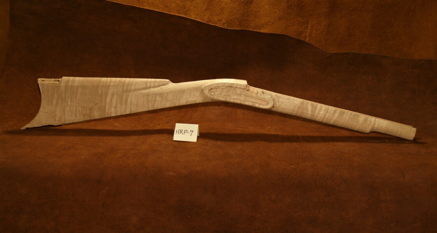 VINCENT RIFLE HALF STOCK;  Curly Sugar Maple