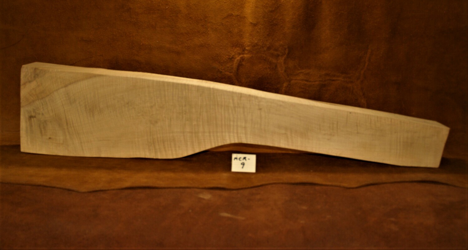 MCR-9; MODERN CUSTOM RIFLE BLANK,  Sugar Maple; 32&quot;x7&quot;x2 3/4&quot;