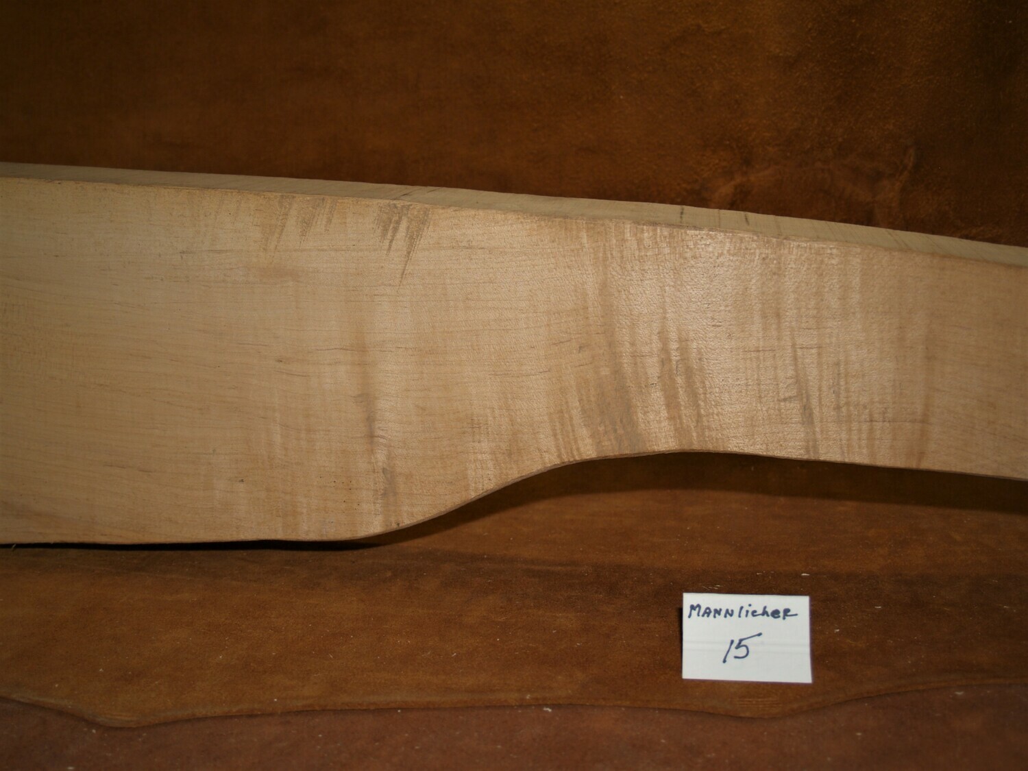 MANNLICHER-15;   BLANK;  SUGAR MAPLE;  47&quot; x  8&quot; x  2 5/8&quot;