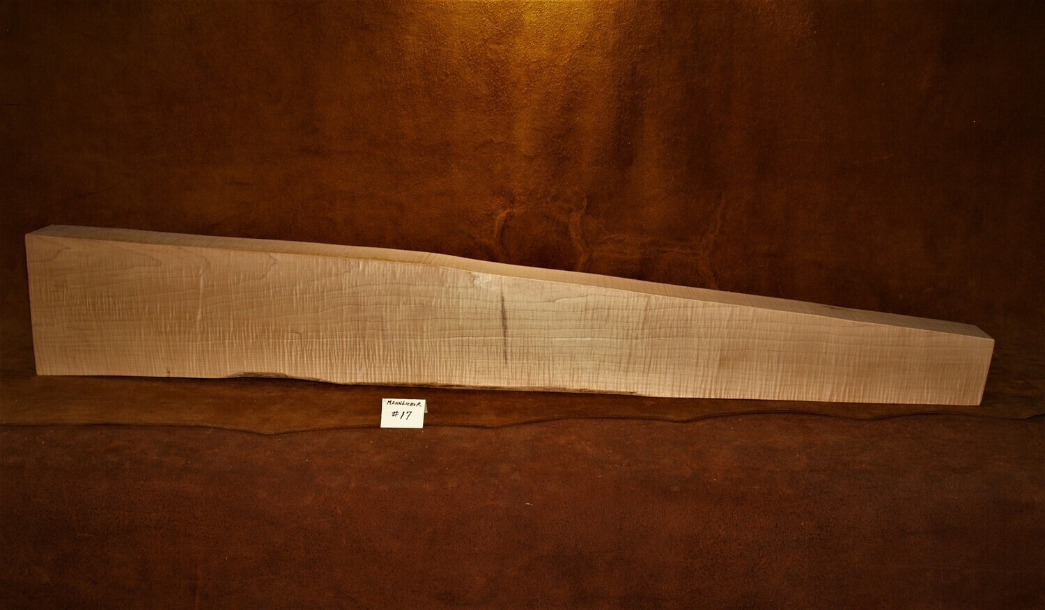 MANNLICHER-17;   BLANK;  Curly Sugar Maple;  45&quot;L x 2 5/8&quot; Thick