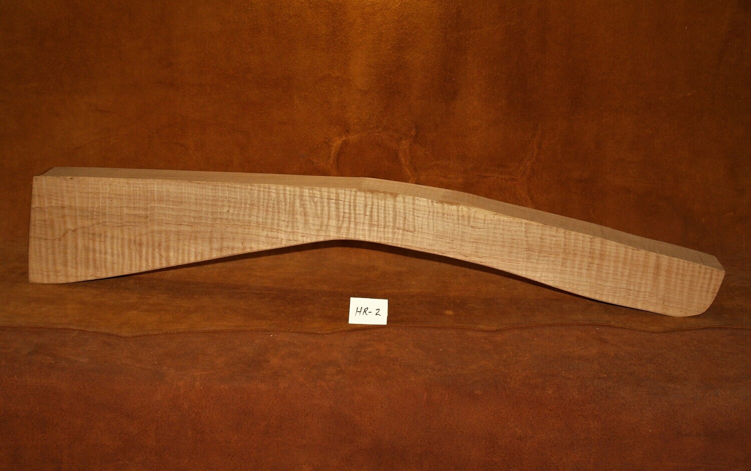 HR-2; HALF STOCK RIFLE BLANK;  Red Maple;  36&quot; Long x 2 1/2&quot; Thick