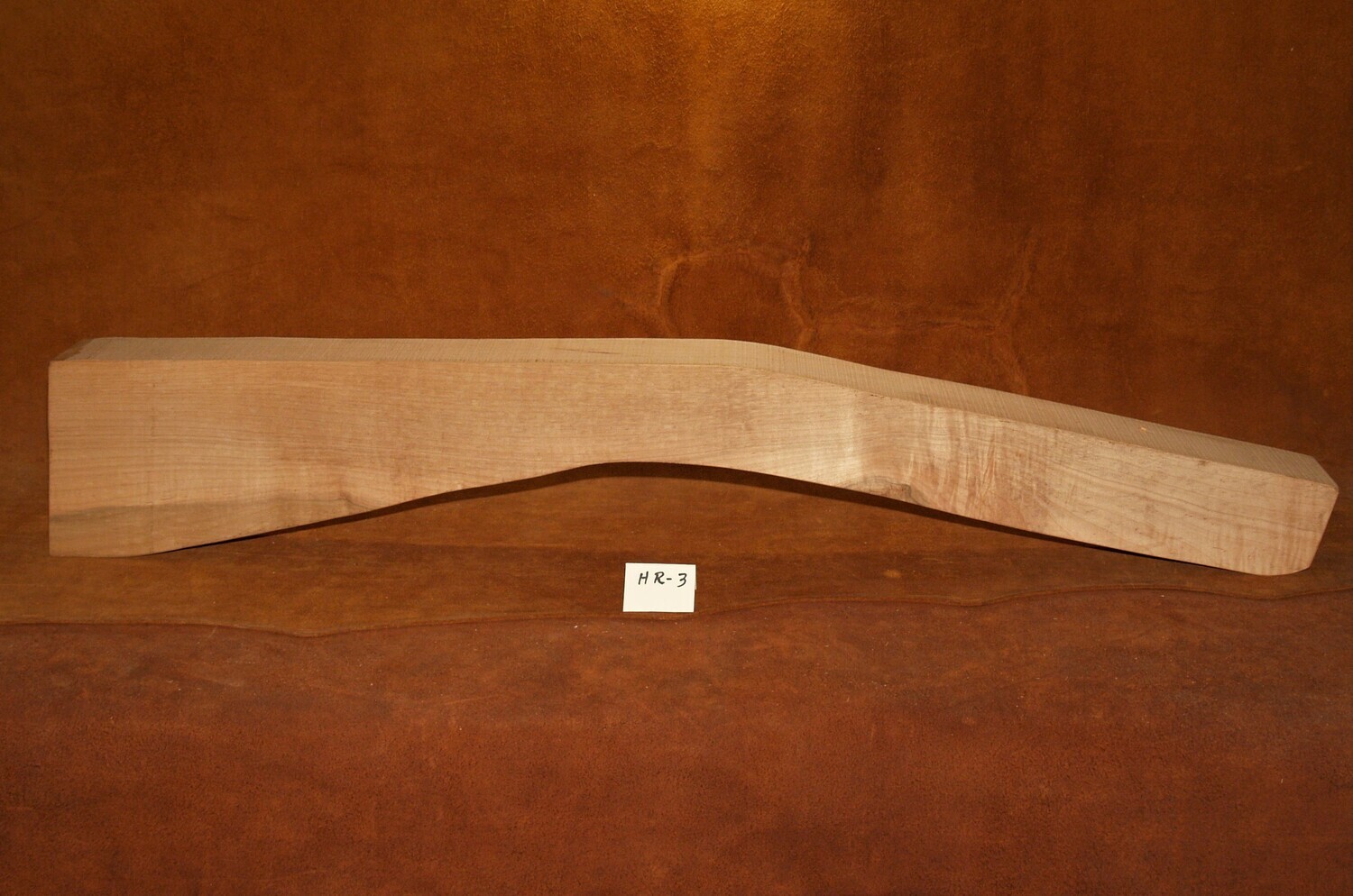 HALF STOCK RIFLE BLANK;  Red Maple;  36&quot;Long  x 2 5/8&quot; Thick