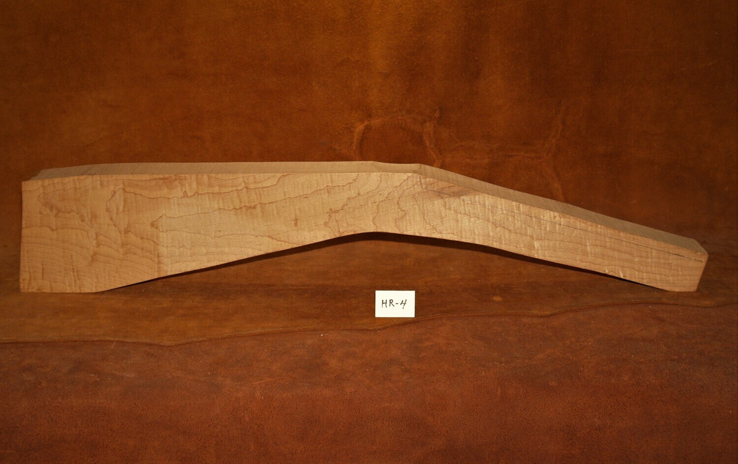 HR-4; HALF STOCK RIFLE BLANK;  Sugar Maple;  34 3/8&quot; Long x 2 1/4&quot; Thick