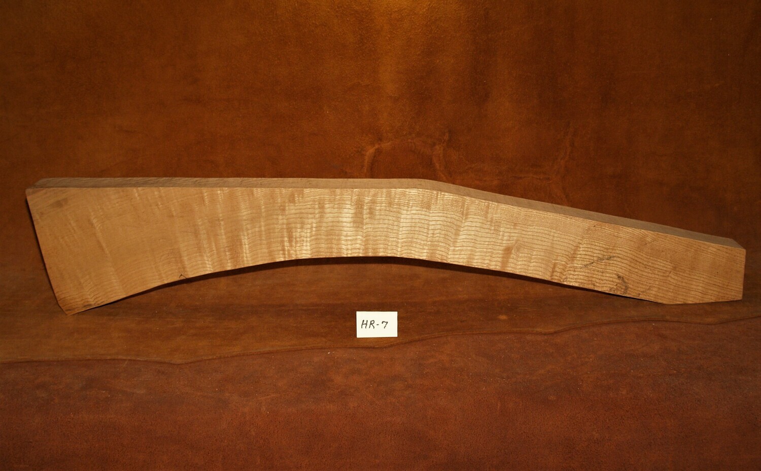 HALF STOCK RIFLE BLANK;  Curly Ash;  36&quot; Long x 2 3/8&quot; Thick