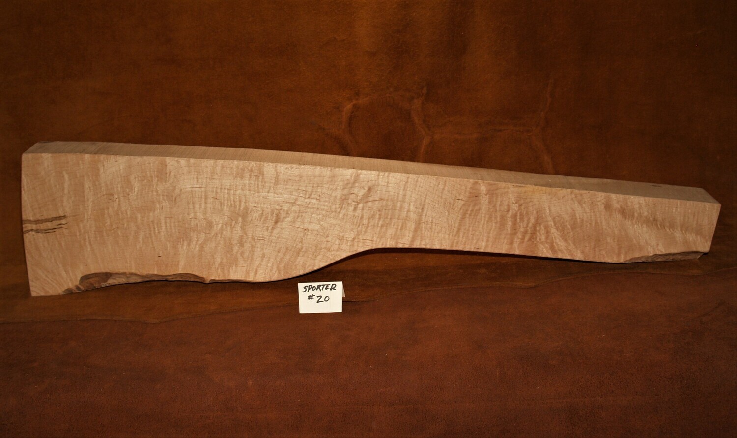 MCR-20;  MODERN CUSTOM RIFLE;  Sugar Maple;  33 1/2&quot; Long x  2 5/8&quot; Thick