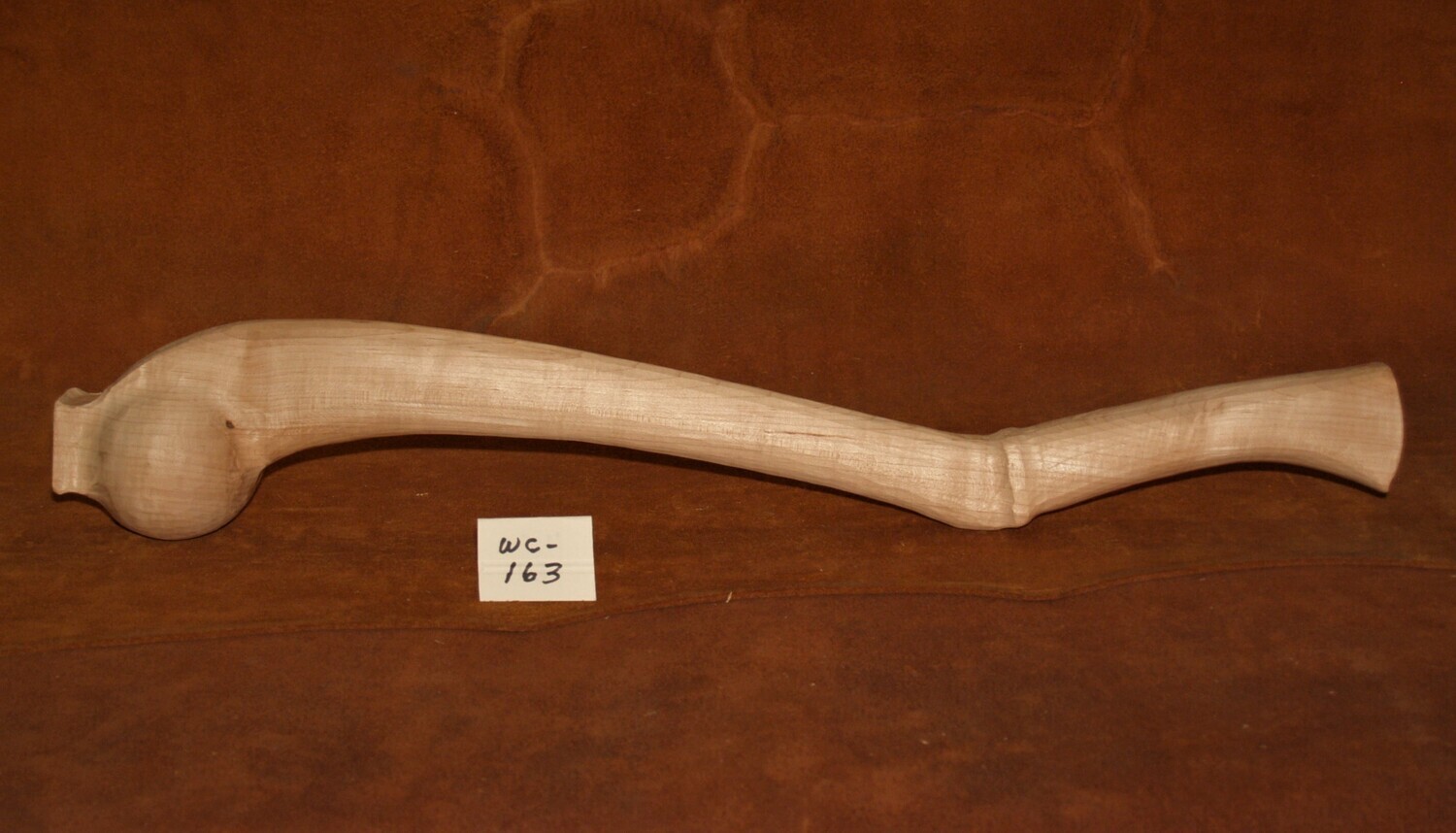 WC-163; SENECA HIND LEG CLUB; Sugar Maple; 21 3/4&quot;x2 3/4&quot; Ball