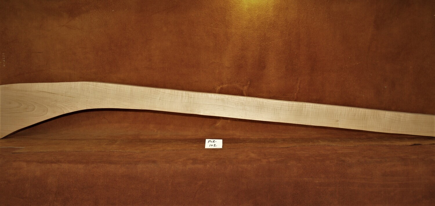 PLR-102;  CURLY SUGAR MAPLE;  68&quot; Long x 2 5/8&quot; Thick