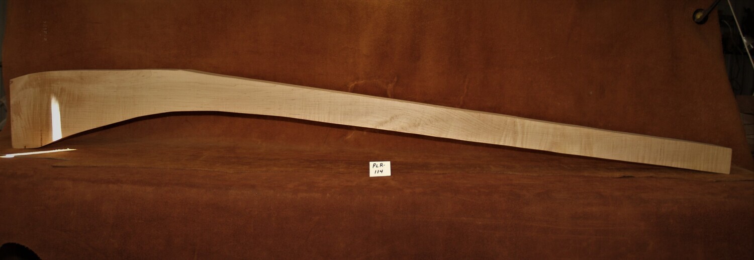 PLR-114;  CURLY SUGAR MAPLE;  67 3/4&quot; Long  X  2 3/4&quot; Thick