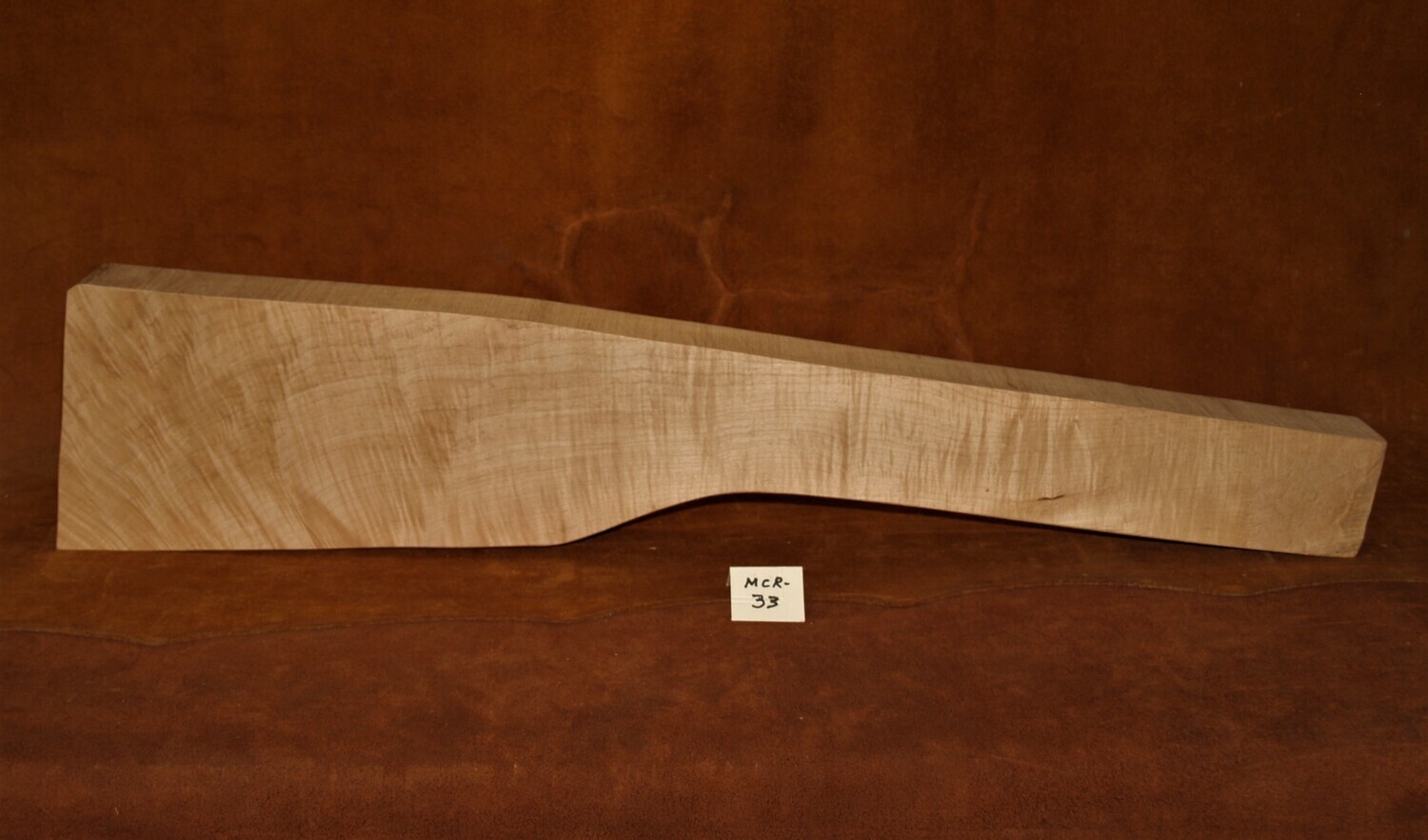 MCR-33; SUGAR MAPLE; 33 1/4&quot; Long x 2 3/8&quot; Thick;  Quarter Sawed