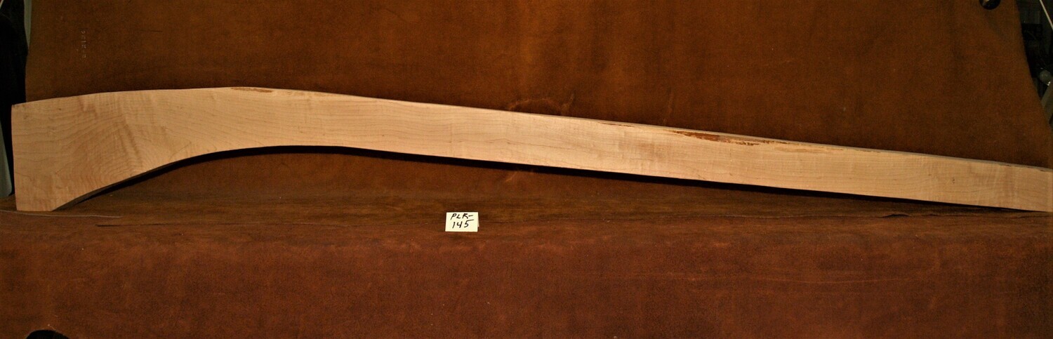 PLR 145;  Curly Sugar Maple;  68&quot; Long x 2 1/2&quot; Thick