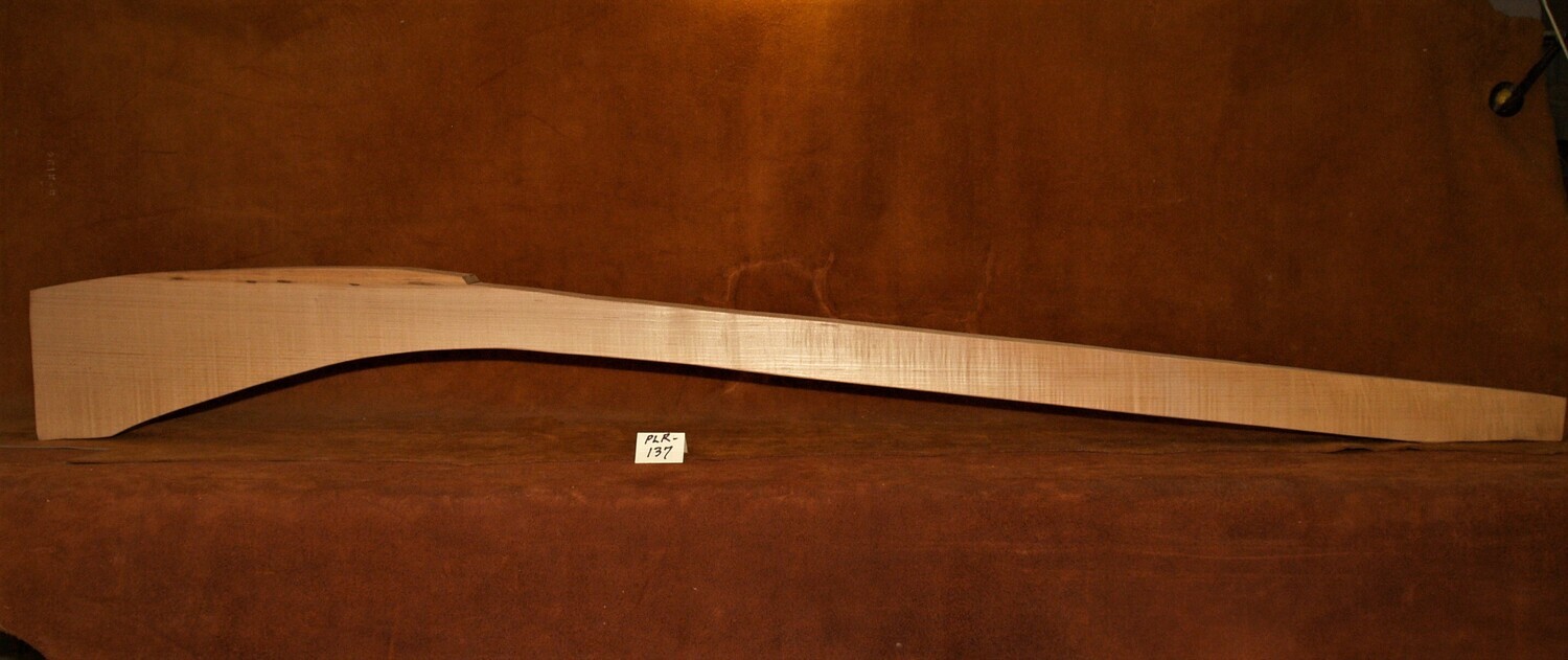 PLR-137;  Curly Sugar Maple;  62 1/2&quot; Long x 2 1/2&quot; Thick