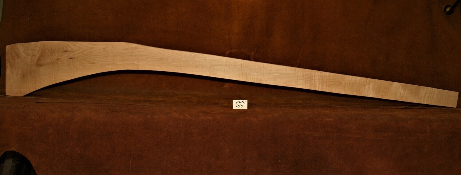 PLR - 144;  Curly Sugar Maple;  62 1/2&quot; Long x 2 1/2&quot; Thick