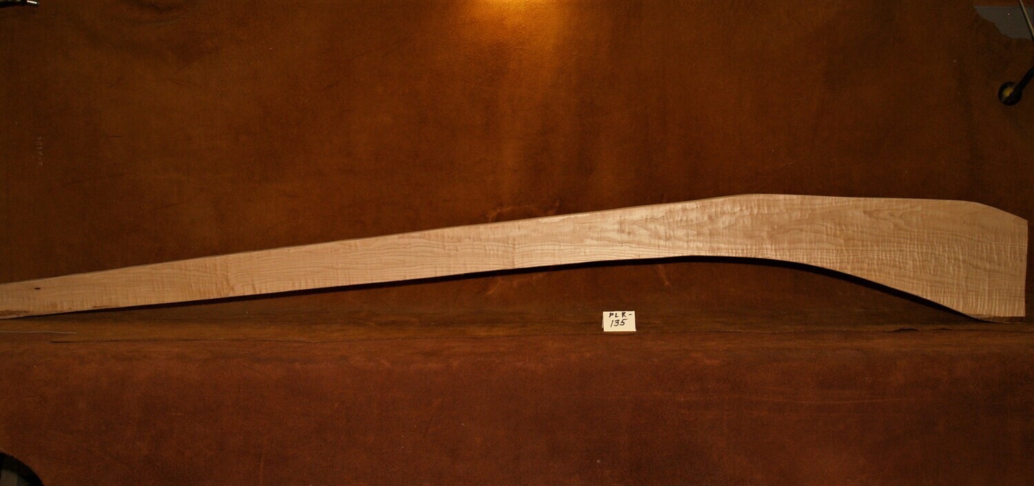 PLR-135;  Curly Sugar Maple; 65 3/4&quot; Long x 2 9/16&quot;;