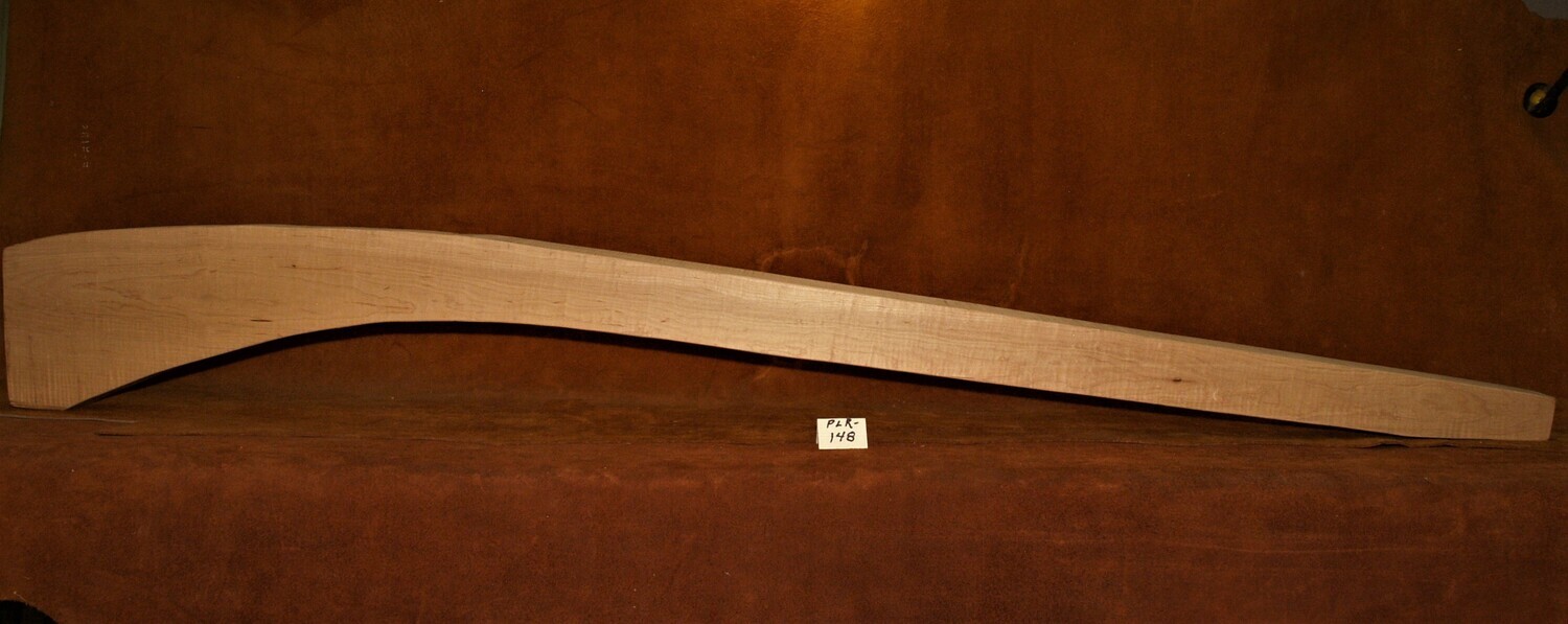 PLR - 148;  Curly Sugar Maple;  63&quot; Long x 2 5/8&quot; Thick