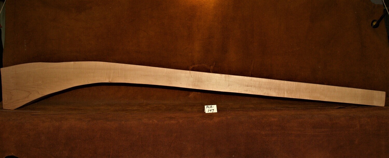 PLR - 147;  Curly Sugar Maple;  64&quot; Long x 2 13/16&quot; Thick