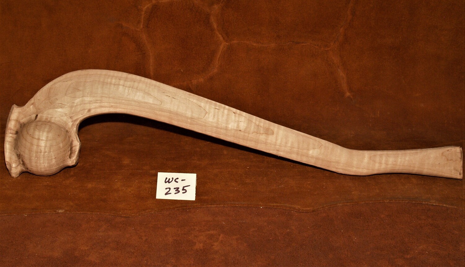 WC 235 HURON KICKBACK Red Maple 23 Long X 2 15 16 Ball Gunstock Wood wc-235-huron-kickback-red-maple-23-long-x-2-15-16-ball-gunstock-wood