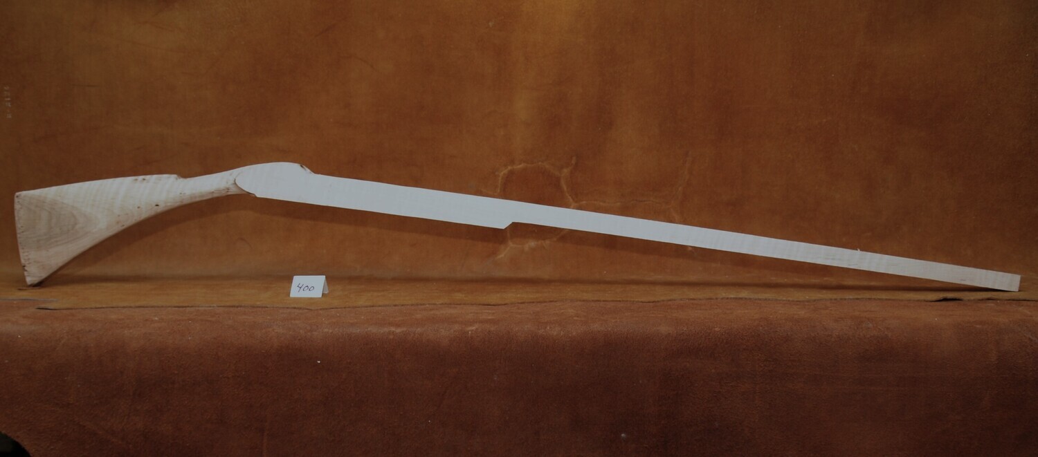 PCS- 400;  Early Bucks County/Lehigh Valley Long Rifle;  Curly Red Maple
