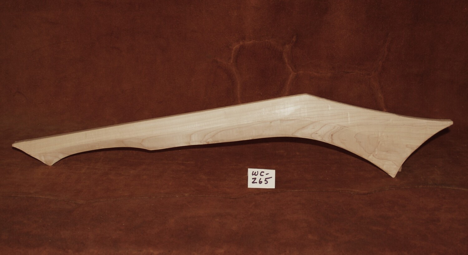 WC-265;  GUNSTOCK WAR CLUB;  Sugar Maple; 29 1/2&quot; x 1 1/2&quot;