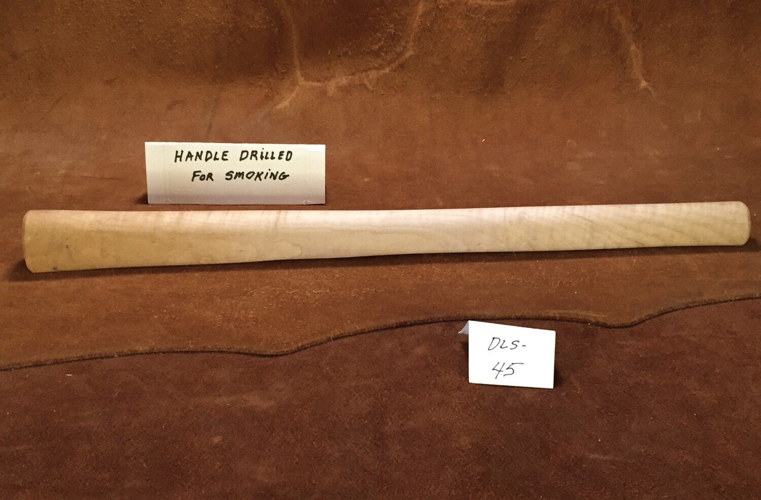 DL-S-45;  PIPE TOMAHAWK HANDLE;  Curly Sugar Maple;  19&quot; long