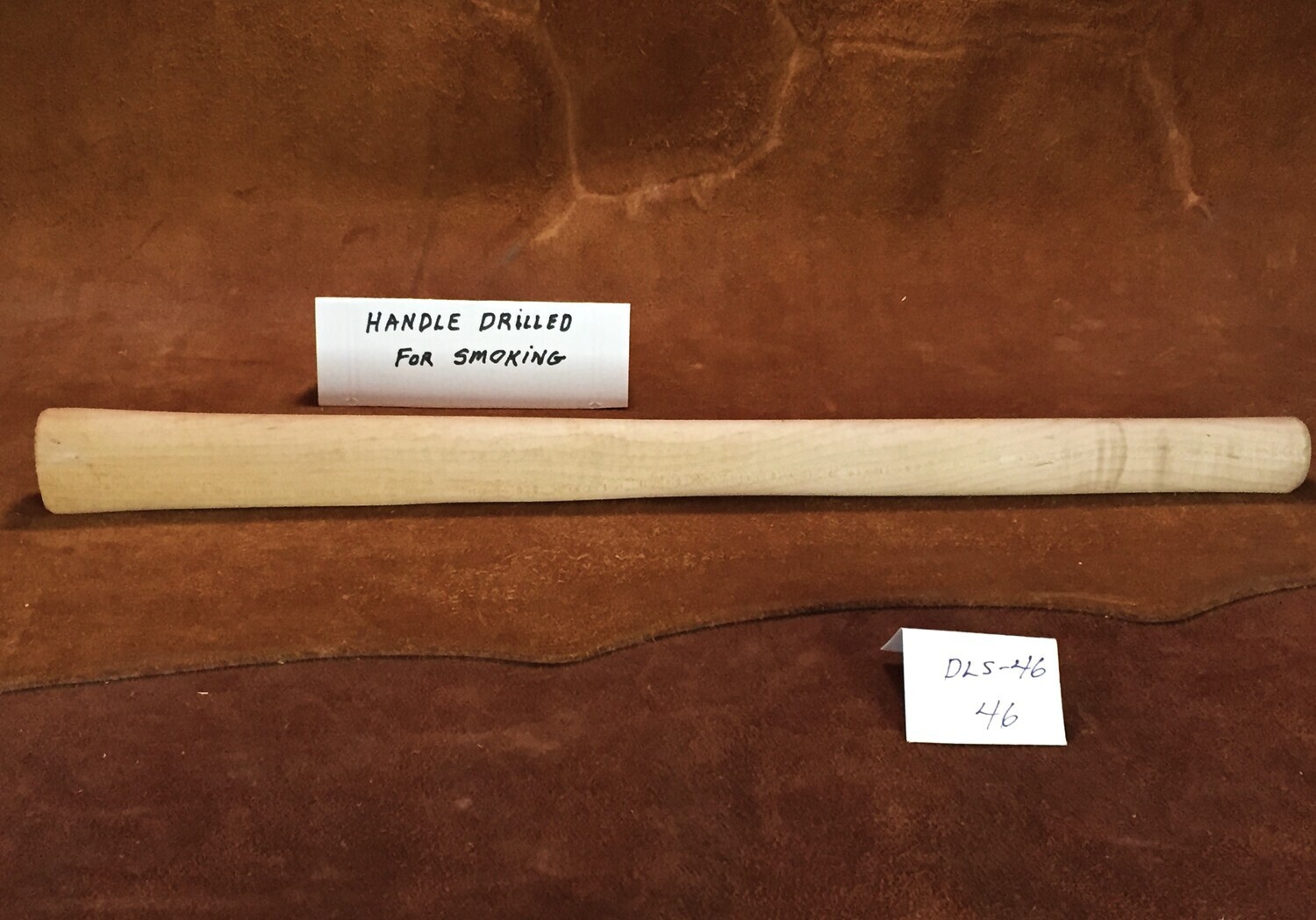 DL-S-46;  PIPE TOMAHAWK HANDLE;  Curly Sugar Maple;  19&#39; long