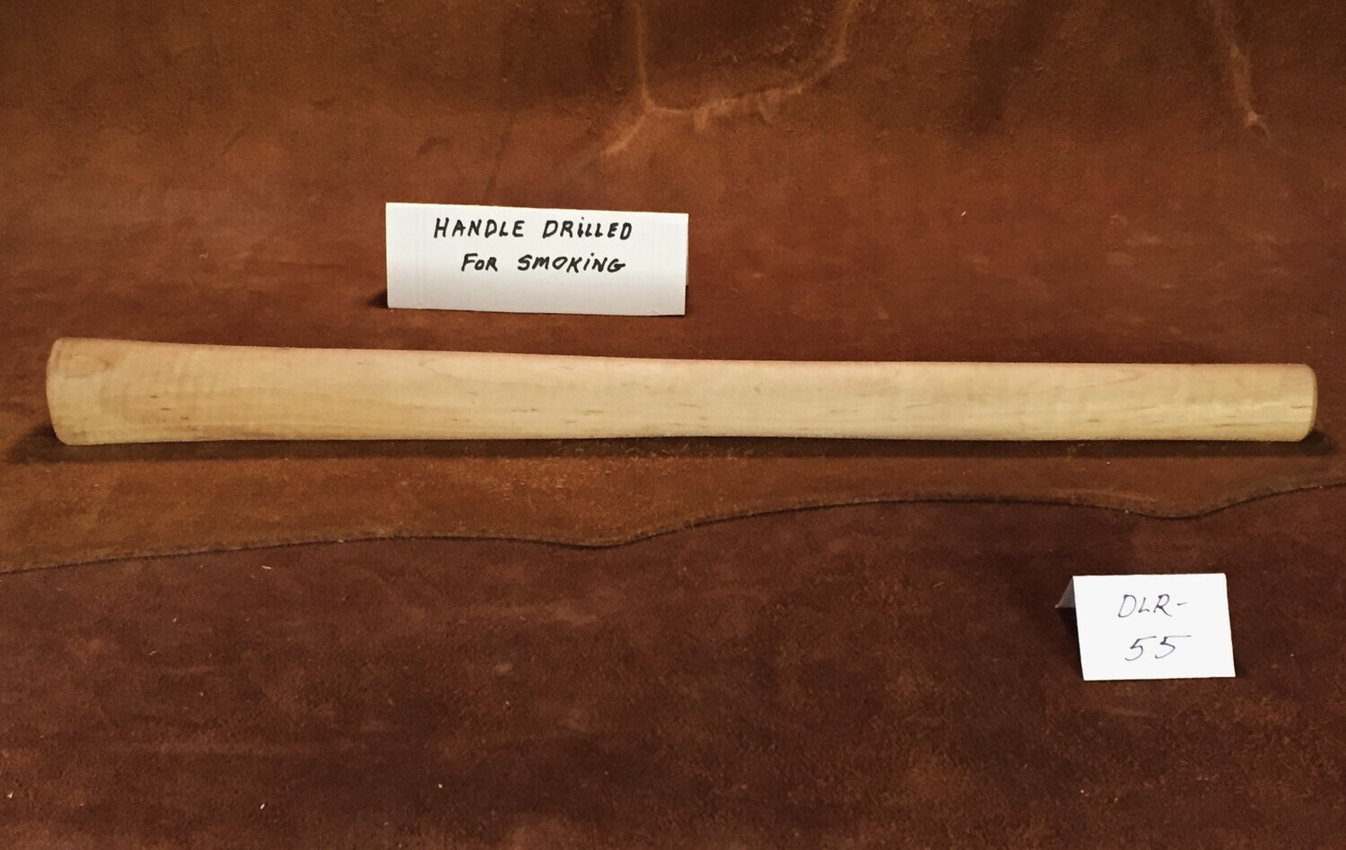 DL-R-55; PIPE TOMAHAWK HANDLE;  Curly Red Maple;  19&quot; long