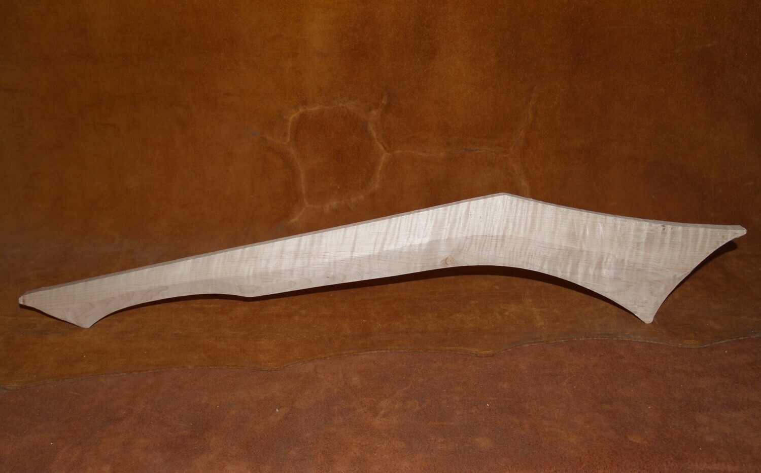 WC-269;  GUNSTOCK WAR CLUB; Curly Sugar Maple; 29 1/2&quot; x 1 1/2&quot;