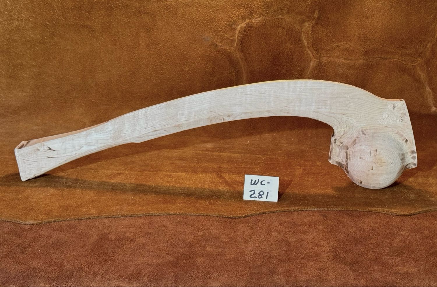 WC-281;  BRADDOCK&#39;S FIELD CLUB;  Red Maple;  20 1/2&quot; x 3 1/4&quot;