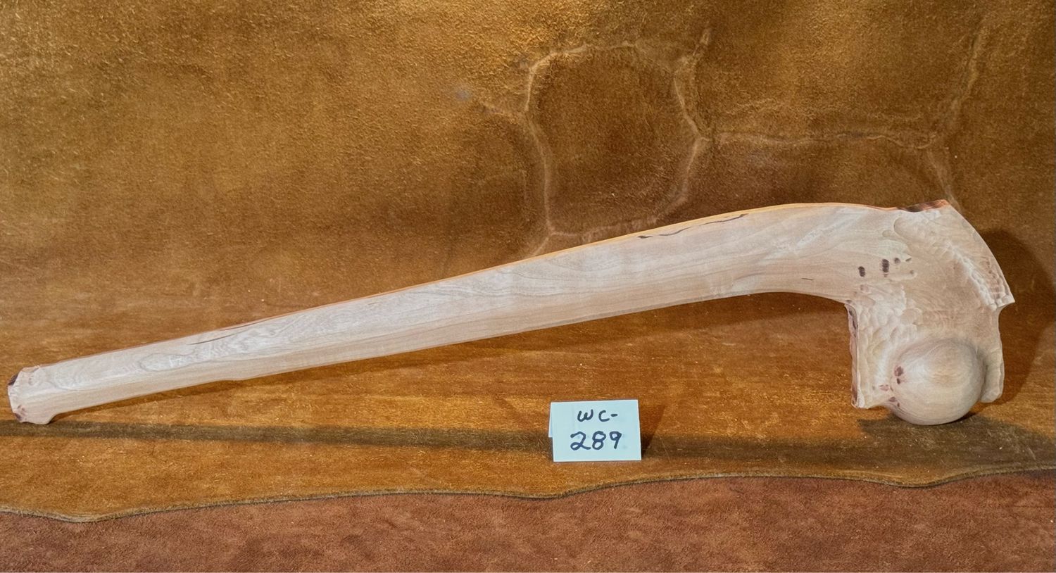 WC-289;  IROQUOIS STRAIGHT HANDLE;  23&quot; x 2 1/2&quot; Ball;  Eastern Black Cherry