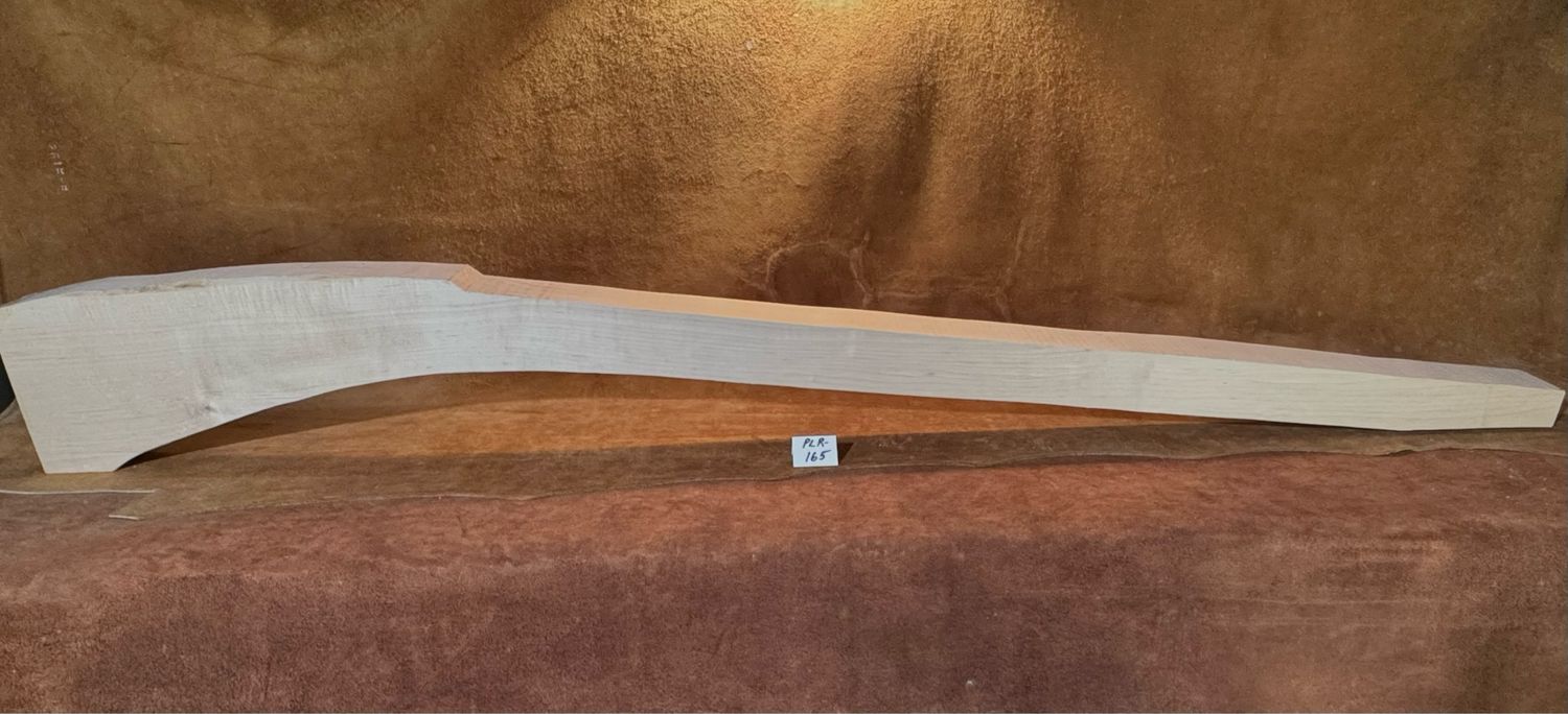 PLR-165;  CURLY SUGAR MAPLE; 62 3/4&quot; x 2 7/8&quot; Thick
