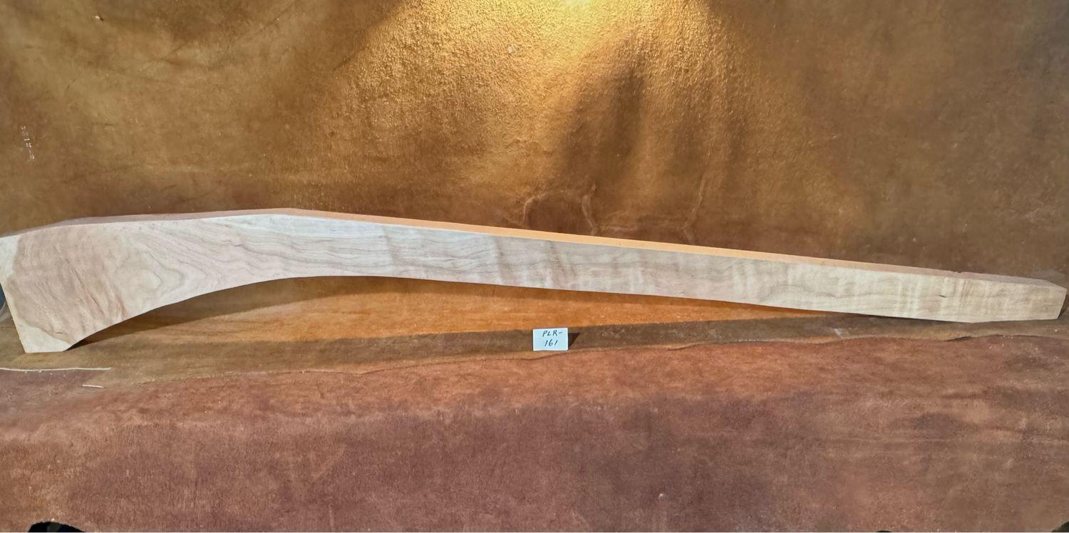 PLR-161;  CURLY BLACK CHERRY FULL STOCK;  63 1/4&quot; x  2 7/16&quot; TH