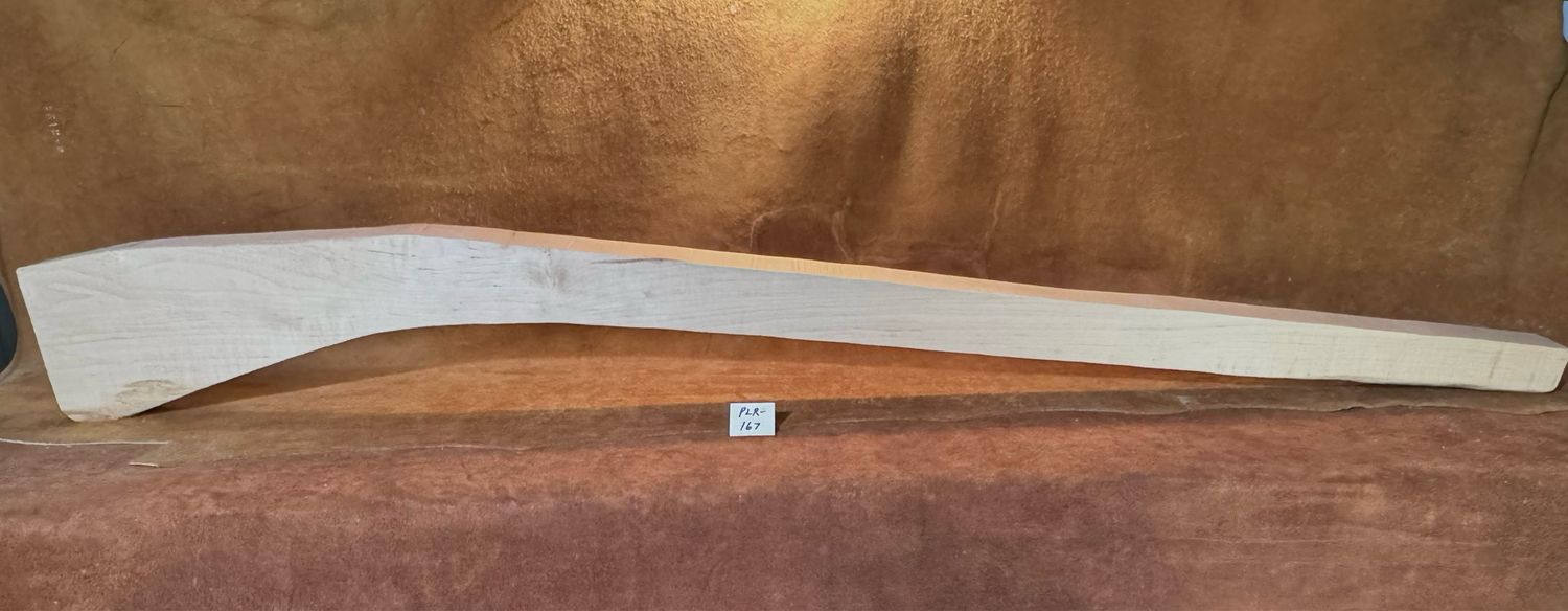PLR-167;  CURLY SUGAR MAPLE;  64 1/2&quot; X 2 13/16&quot; Thick