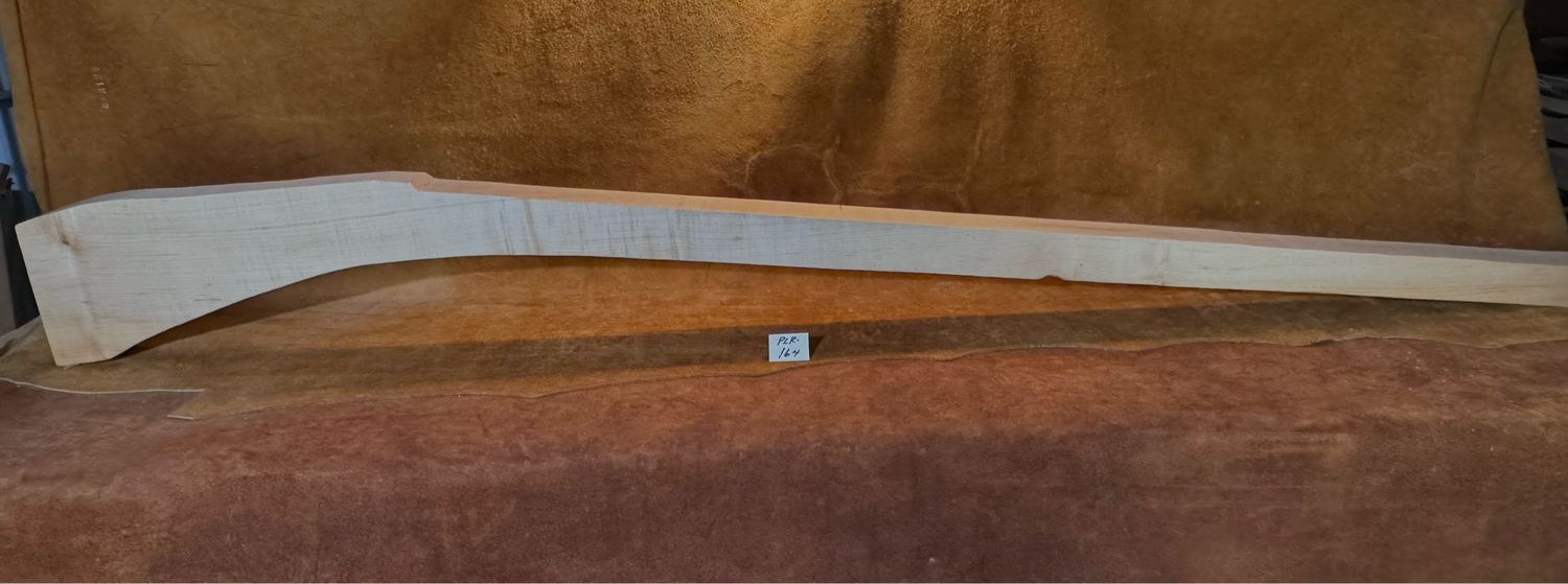 PLR-164;  CURLY SUGAR MAPLE ;  74 3/4&quot; x 2 5/8&quot;