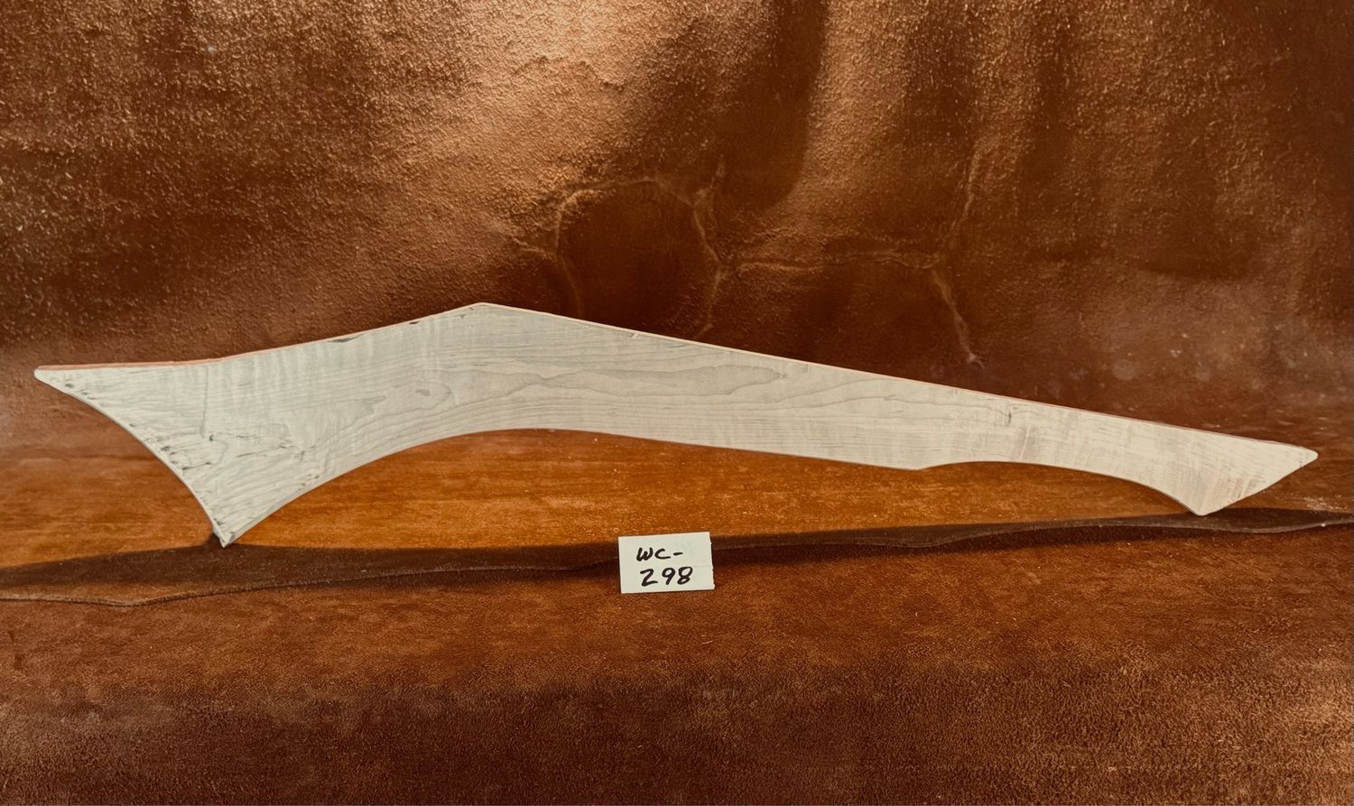 WC-298;  GUNSTOCK WAR CLUB;  Curly Sugar Maple;  29 1/2&quot; Long  x 1 1/2&quot; Thick