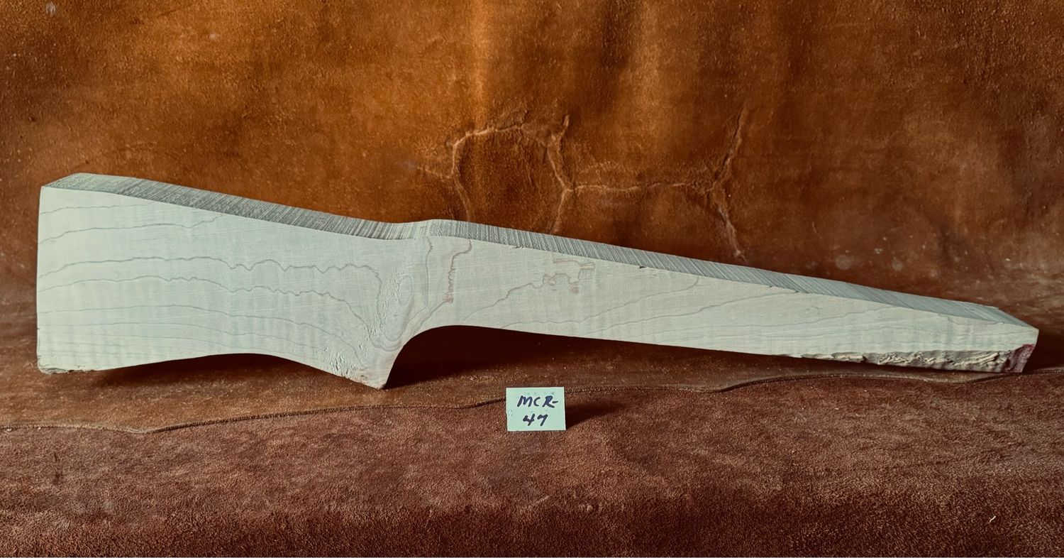 MCR-47;  MODERN CUSTOM RIFLE;  Red Maple;  32&quot; x 2 3/4&quot; Thick