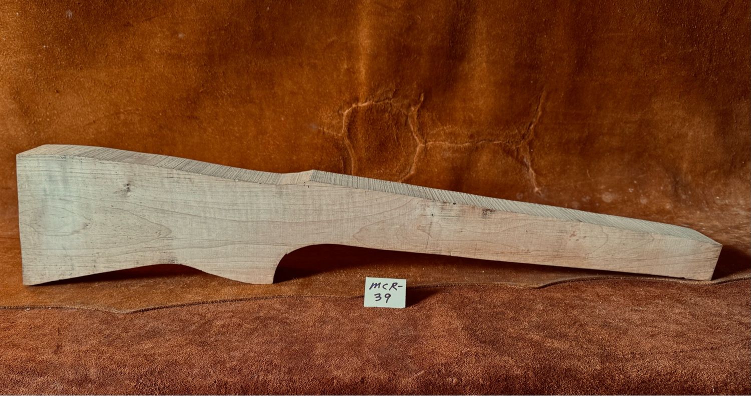 MCR-39;  MODERN CUSTOM RIFLE;  Red Maple;   31 1/4&quot; X 2 1/2&quot; Th