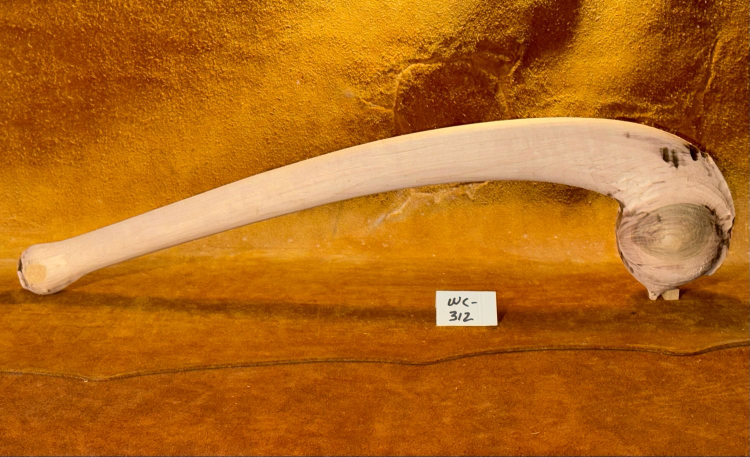 WC-312;  MOHAWK CLUB;  Curly Red Maple;   24&quot; x 3 3/8&quot; Ball