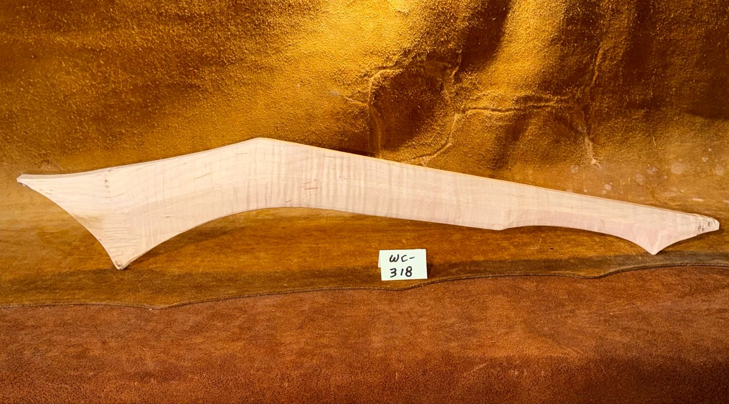 WC-318;  GUNSTOCK WAR CLUB;  Red Maple;  29 3/4&quot; x 1 1/2&quot;