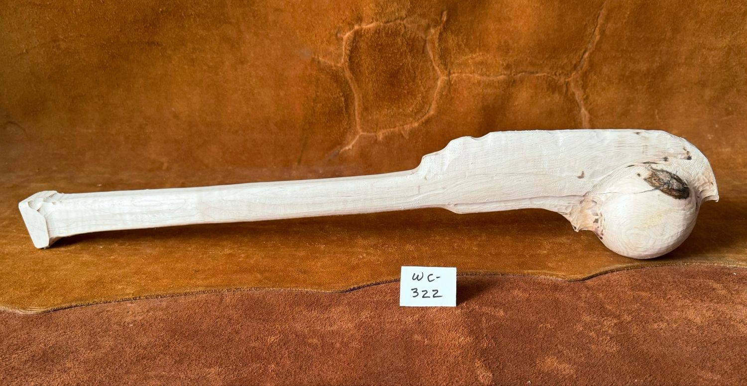 WC-322;  SUSQUEHANNA WAR CLUB;  Sugar Maple;  25&quot;  x  3 12&quot; Ball