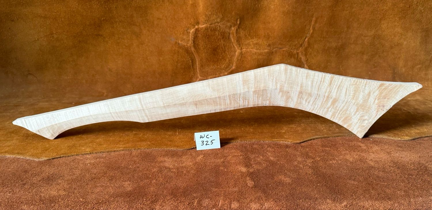 WC-325;  GUNSTOCK WAR CLUB;  Sugar Maple;  29 1/2&quot; x 1 1/2&quot;