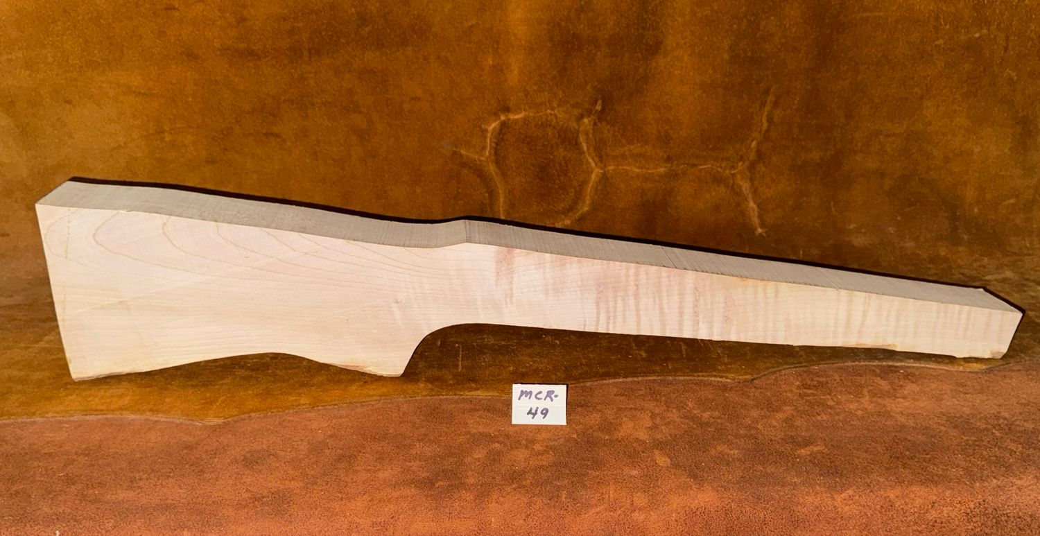 MCR-49;  MODERN CUSTOM RIFLE;  Red Maple;  32&#39; x 2 3/4&quot; Thick