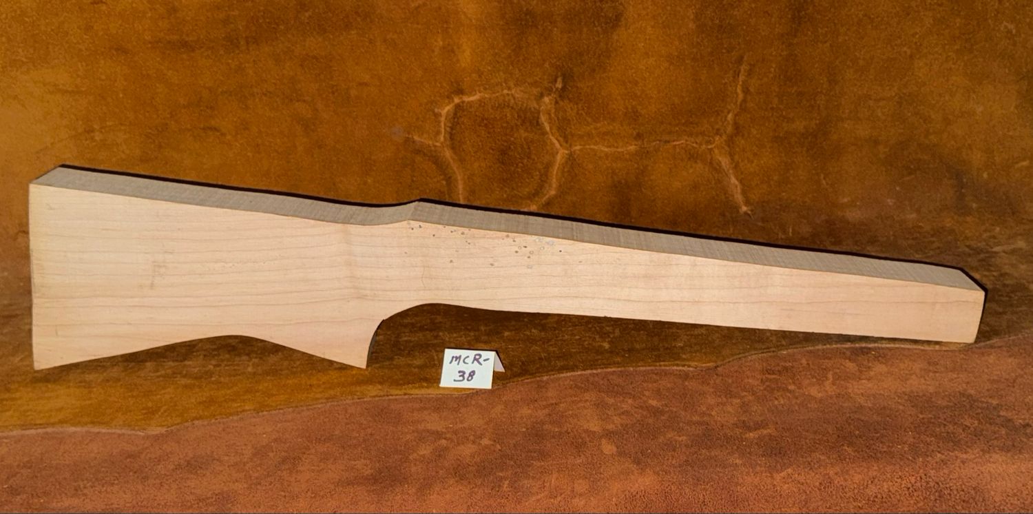 MCR-38;  MODERN CUSTOM RIFLE;  Sugar Maple;  31 1/4&quot; x 2 9/16&quot;
