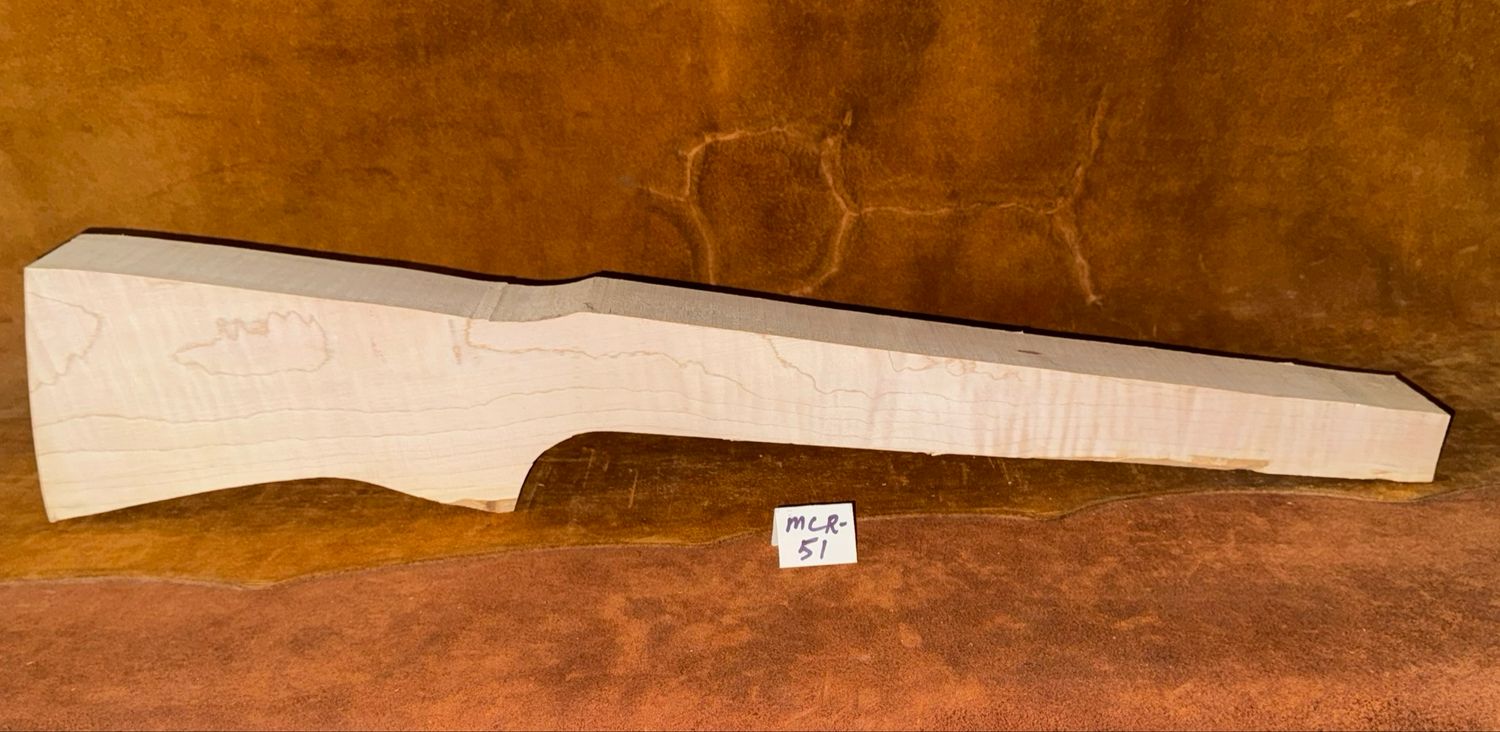 MCR-51;  MODERN CUSTOM RIFLE;  Red Maple;  32&#39; x 2 13/16&quot; Thick