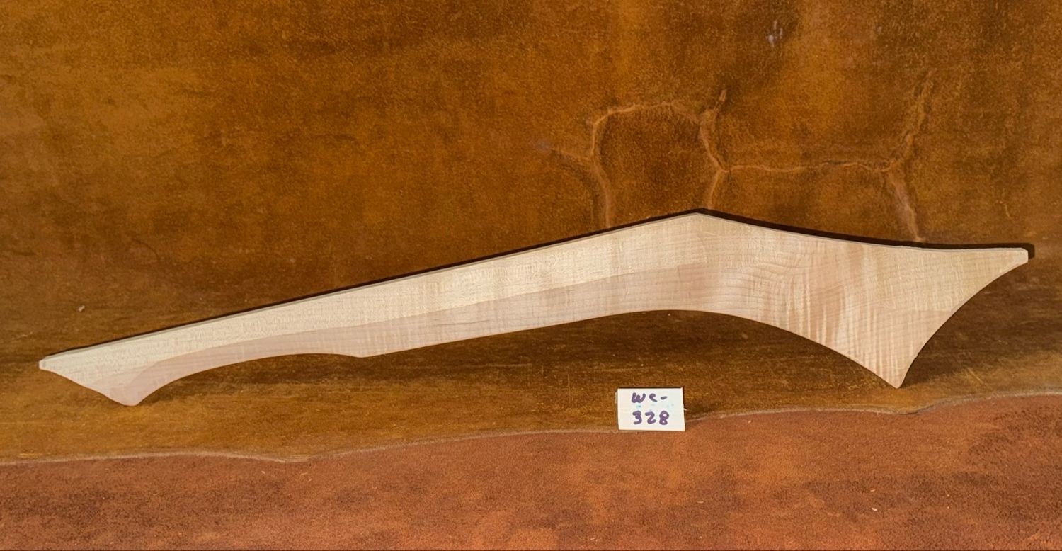 WC-328;  GUNSTOCK WAR CLUB;  Sugar Maple;  29 1/2&quot; x 1 1/2&quot;