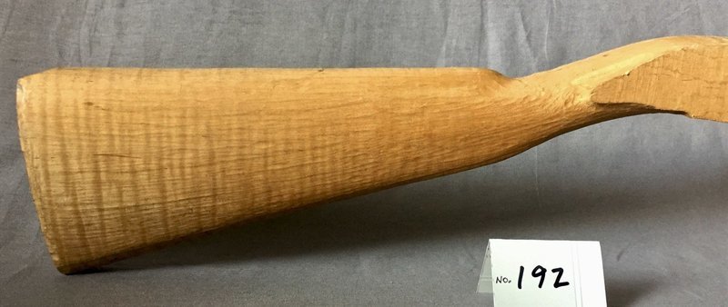 Jaeger Pre-carved Stock; Curly Red Maple