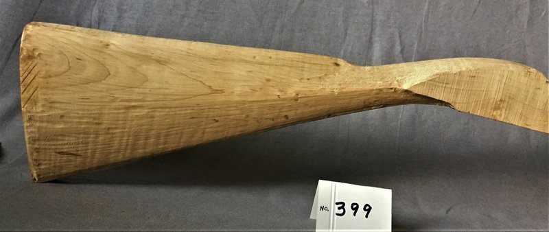 Early Lancaster Pre-carved Stock; Curly Red Maple