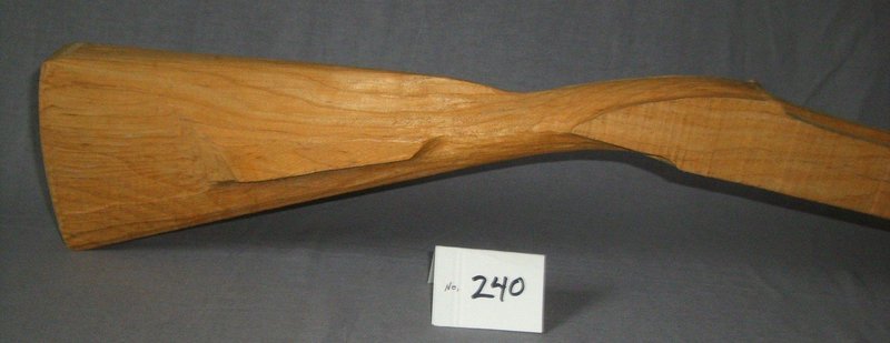 LEFT HAND  Early Lancaster Pre-carved Stock;  Curly Sugar Maple