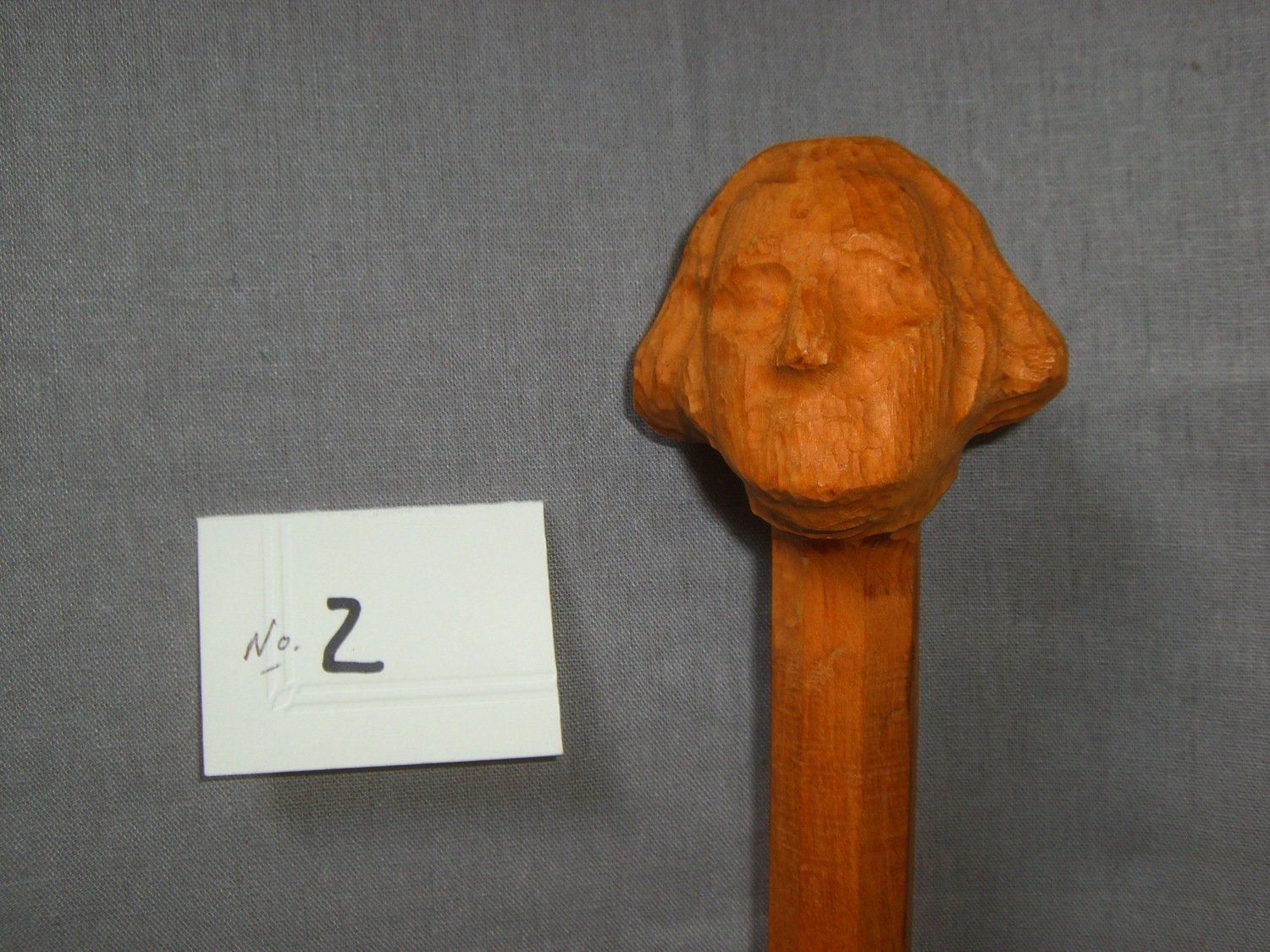 Black Cherry Pre-carved George Washington Walking Stick 50&quot; long